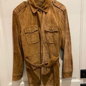 Vintage Ralph Lauren 100% leather suede jacket
